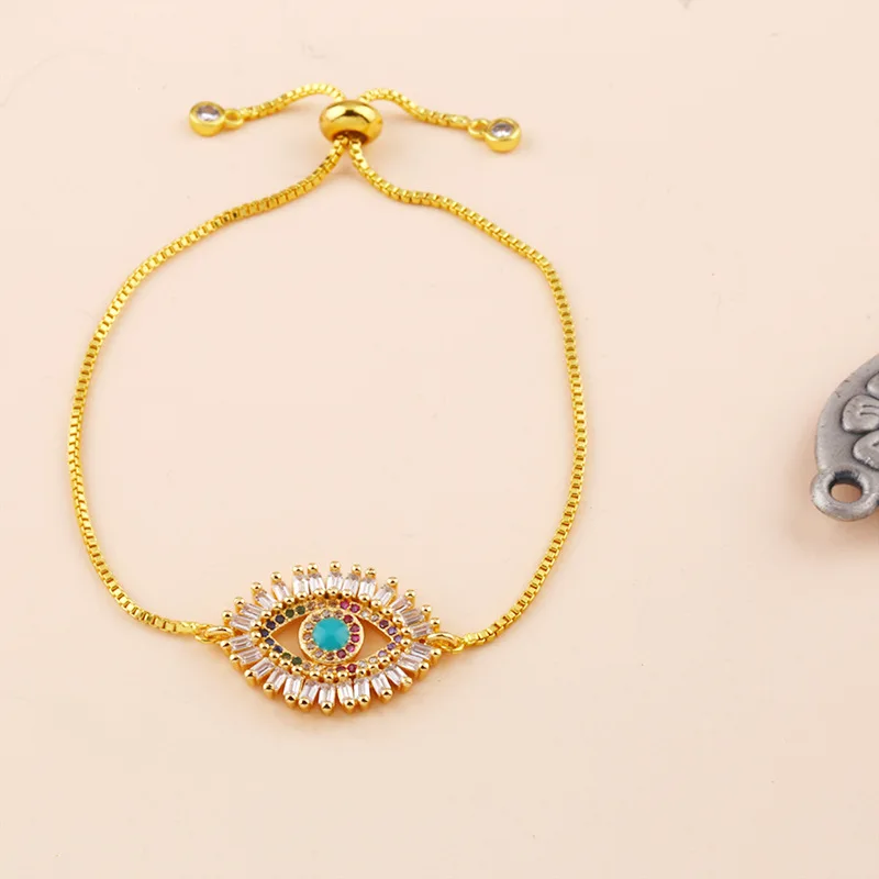 Rainbow Color Zircon Stone Multi Color Jewellery Bracelet Accessories