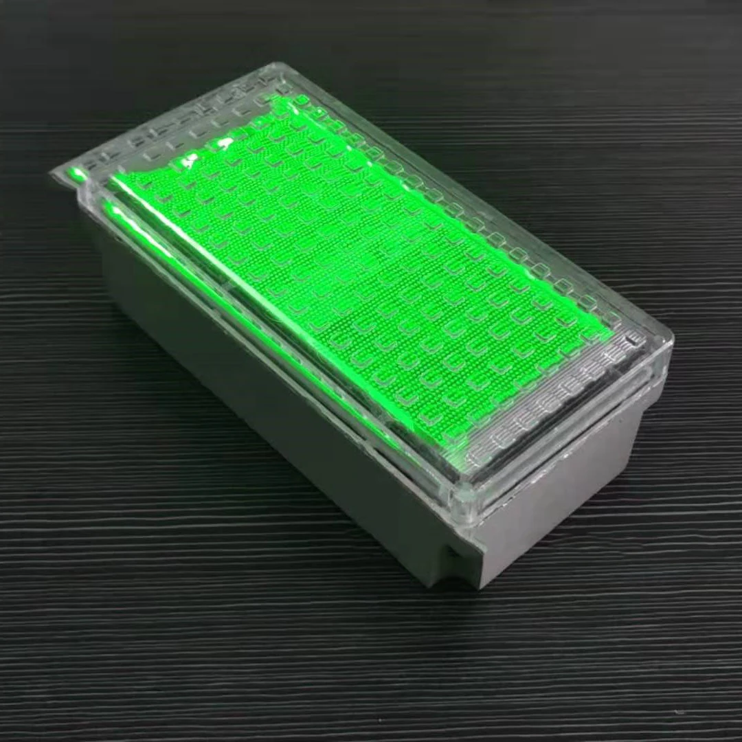 Outdoor LED IP68 Waterproof Landscape Lighting Square Rectangle Solar Brick Paver Lights for Walkway Driveway Patio Pool Deck