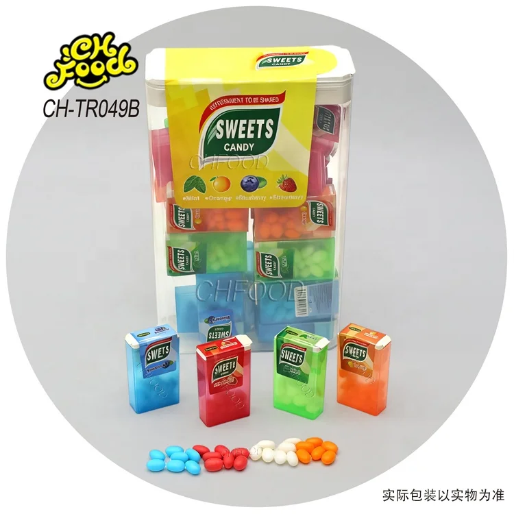 Wholesale Fruit Flavor Tablet Hard Candy OEM Mint Orange Blueberry Strawberry Flavor Bottle Candy