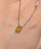 yellow plated pendant