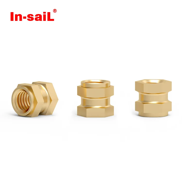 Hex Internal Threaded Insert Steel Stainless Steel Hexgonal Brass