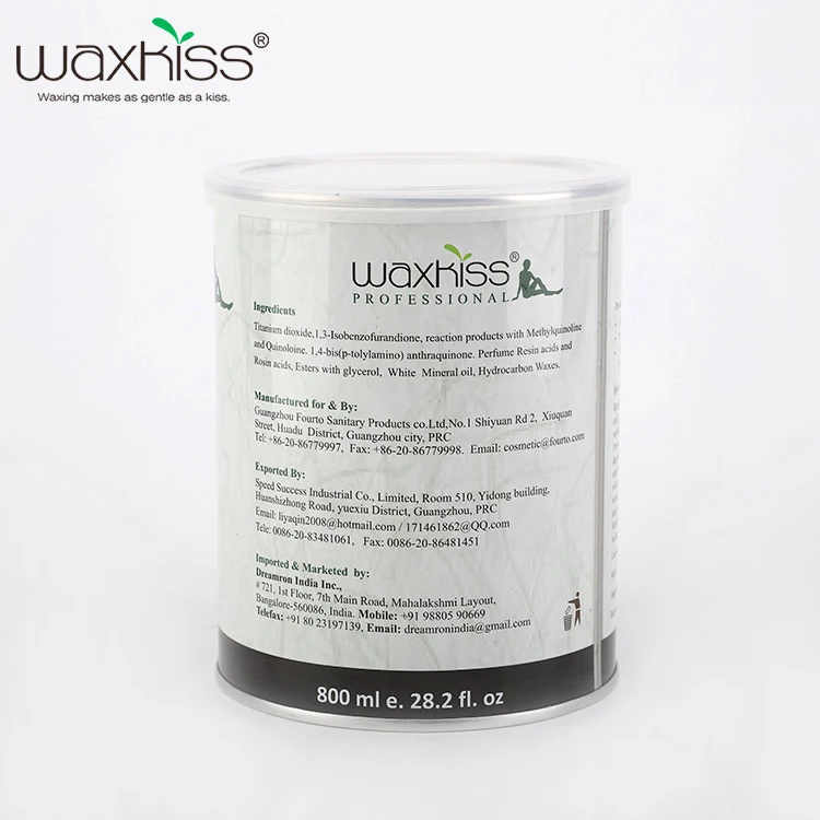 Воск WAXKISS в банке 800 г теплый воск для депиляции эластичный с приятным ароматом