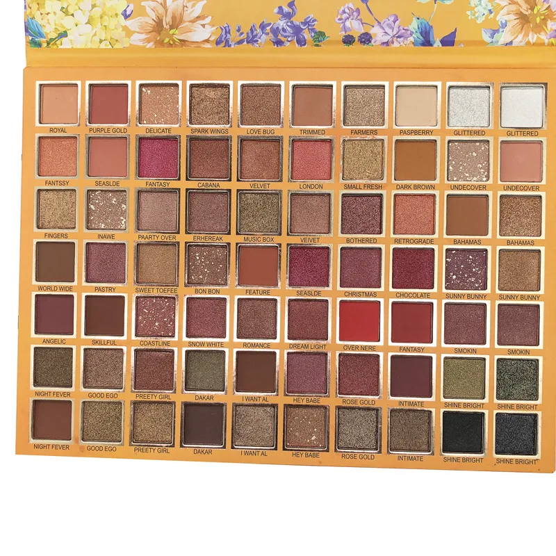 70 Color Eyeshadow Palette Waterproof Matte Pearlescent Mashed Potato ...