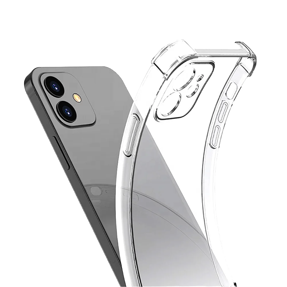 product luxury transparent tpu phone case for iphone 17 pro max air 15 pro max airbags anti shockproof  design mobile phone accessory-5