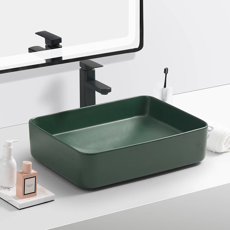 Art Basin Color Table Top Hand Wash Basin for Hotel Apartment Bathroom