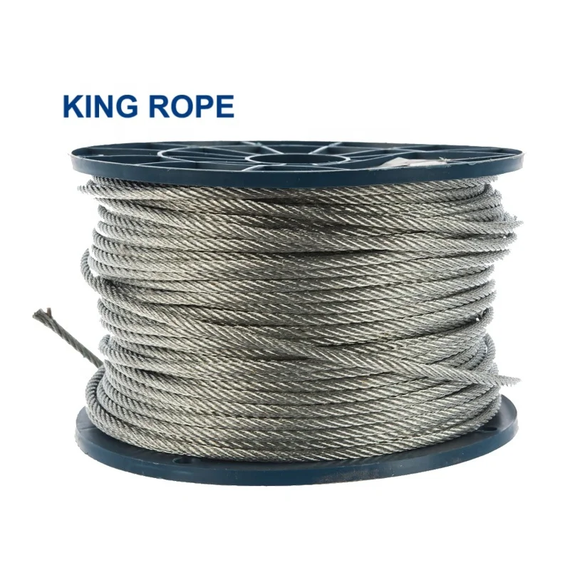 Стальной трос 6x36 + ifrc/6x36 FC для крана/лебедки/швартовки/буксировки оцинкованный/неоцинкованный стальной 20 мм 24