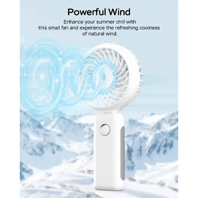 Tragbarer, faltbarer Luftbefeuchter für den Außenbereich, ideal als Mini-Klimagerät oder tragbarer Make-up-Ventilator – das perfekte Sommergeschenk!_voghion.com