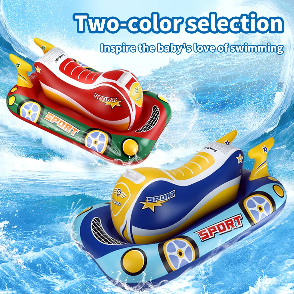 Swimbobo New Style Children Floats Motorboat Inflatable Child Swim Rings Baby Swimming Seat Float Kids Toys Floating Ring Summer