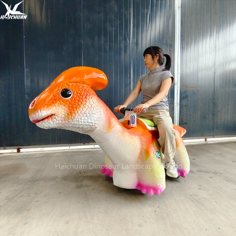 High-density Sponge Silicone Made Safe Electronic Dinosaurios Scooter for Children in Plazas Malls Sale