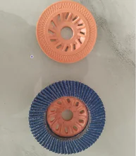 4.5 Inch Premium High Density Blue Abrasive Tools Nylon Cover Flexible Flap Disc Grinding Wheel