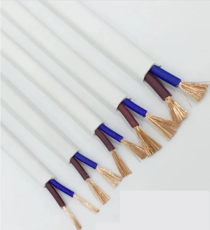 Rvvb hai l&otilde;i linh hoạt Flat Cable PVC vỏ bọc