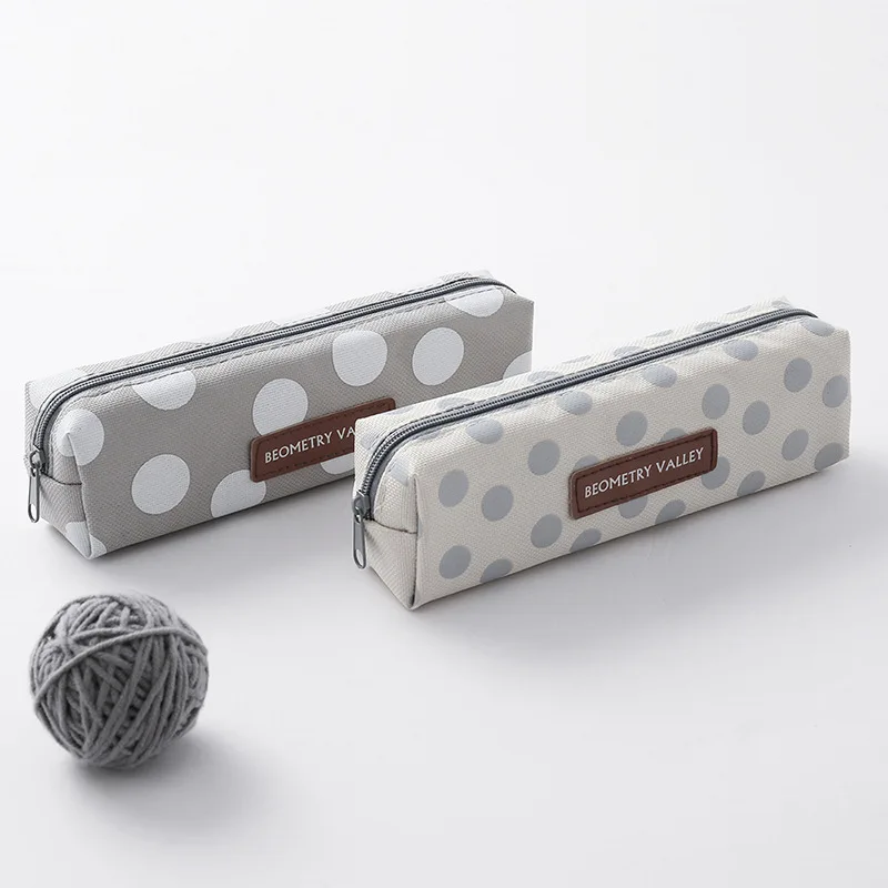 Пенал холщовый для девочек и мальчиков, Модный чехол для карандашей и ручек, школьные принадлежности, Канцтовары