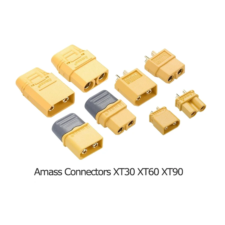 Amass Genuine Panel Mount Connector XT60 XT60E-M XT60E-F Male Female Battery Connectors