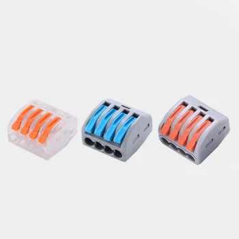 ELEWIND 4pin Plug-and-plug series multi-functional universal wire connector quick terminal soft and hard parallel