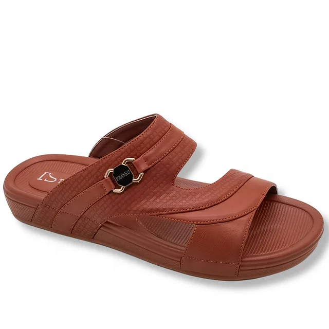 Custom Pakistan Comfortable Men Arabic Sandals Pu Leather Shoes Slippers Arab New Design