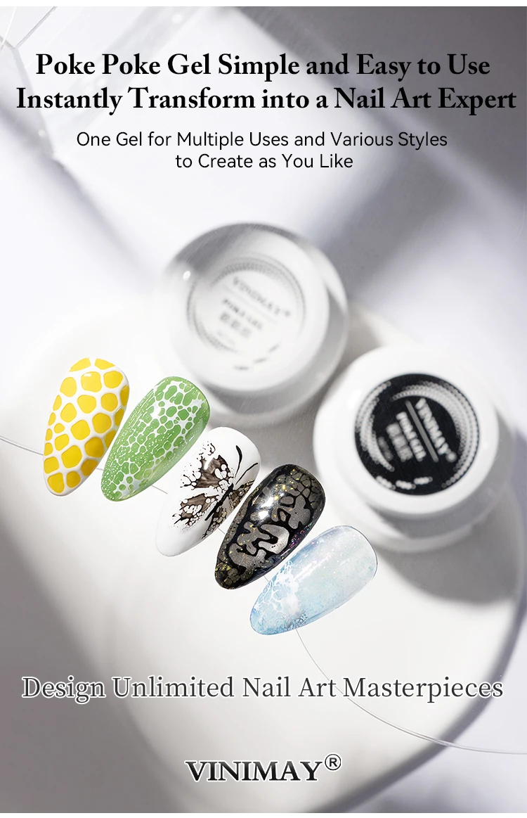 odm abstract crack poking gel polish for nail art-6