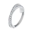Double layer cross zircon steel color