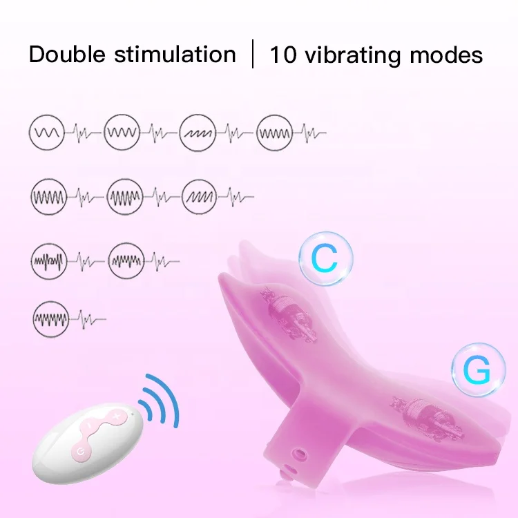 Top Lady Couple Pour Femme Clitoriste Pleasure 10 Frequency Remote Control Wireless Panties Vibrator Sex Toy For Woman