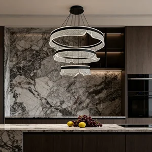JACKSUN Modern Minimalist Home Dining Room Pendant Light Luxury LED Italian Aluminum Pendant Lighting Fixture