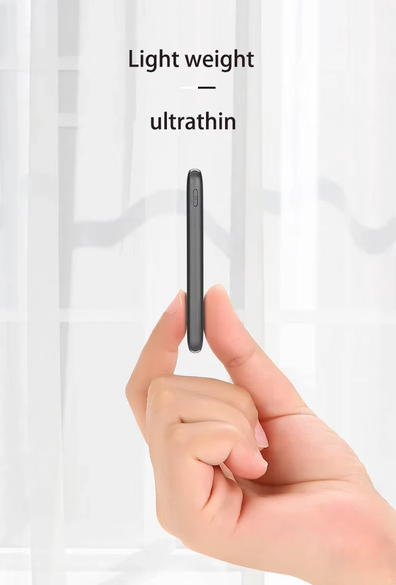Factory Direct Mini Power Bank 5000mah Portable Power Bank Thin Small Size Power Banks 5000 Mah