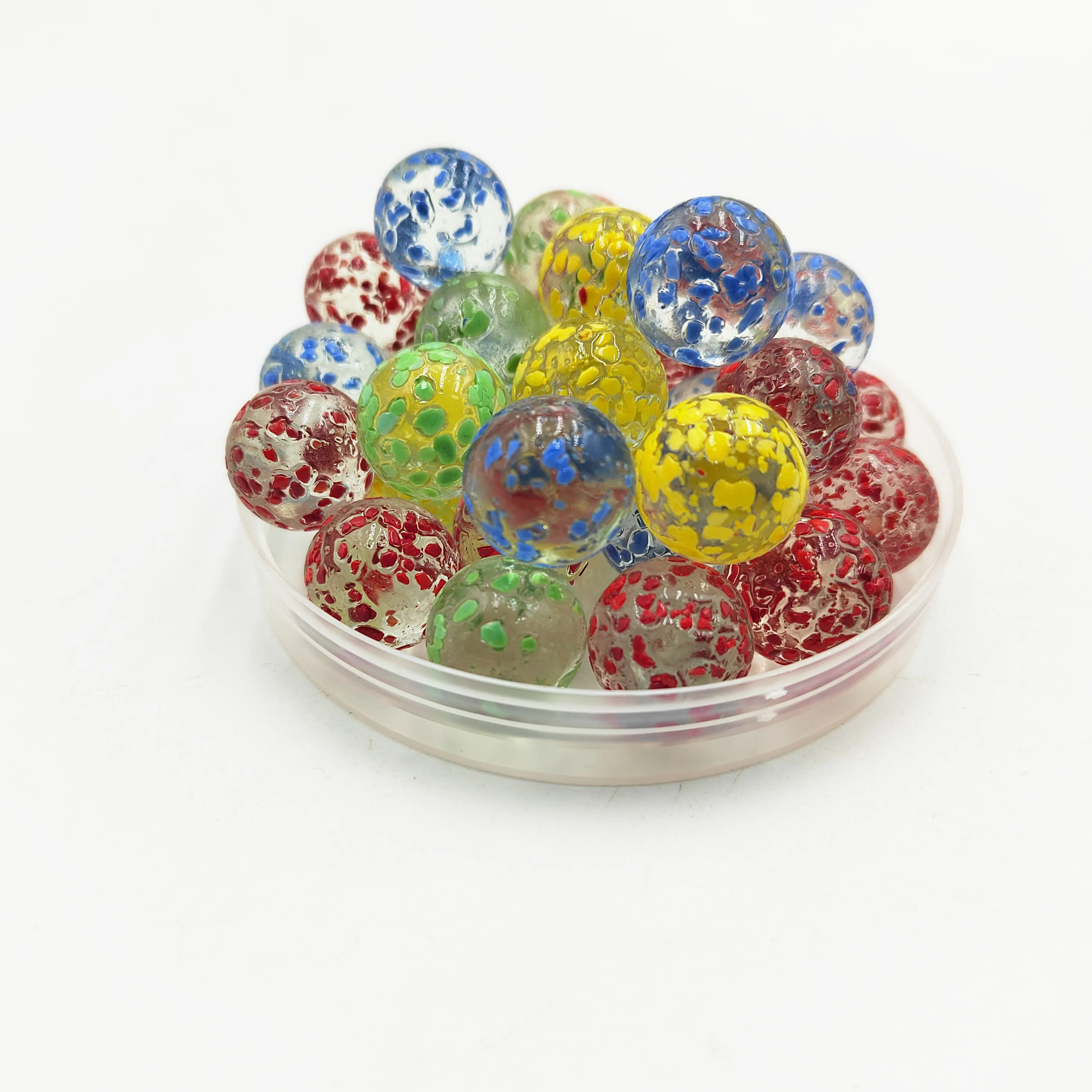 10 bolas de cristal luminosas, máquina de pinball de 12 mm, canicas pequeñas de ganado, canicas de vidrio, bola que rebota, decoración de peceras