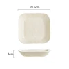 8-inch square plate - yellow