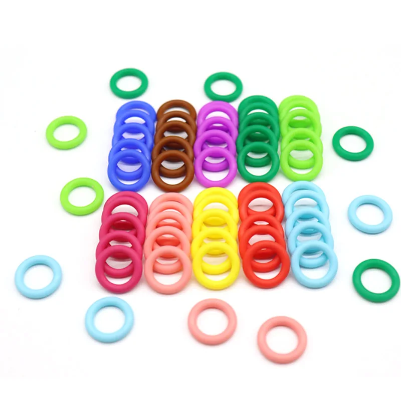 Anello O di Gomma Metal Detectable Conduttivo Elettrico AFLAS FKM EPDM per Uso Chimico e Termico, Sigilli in Gomma e Anelli O in Silicone