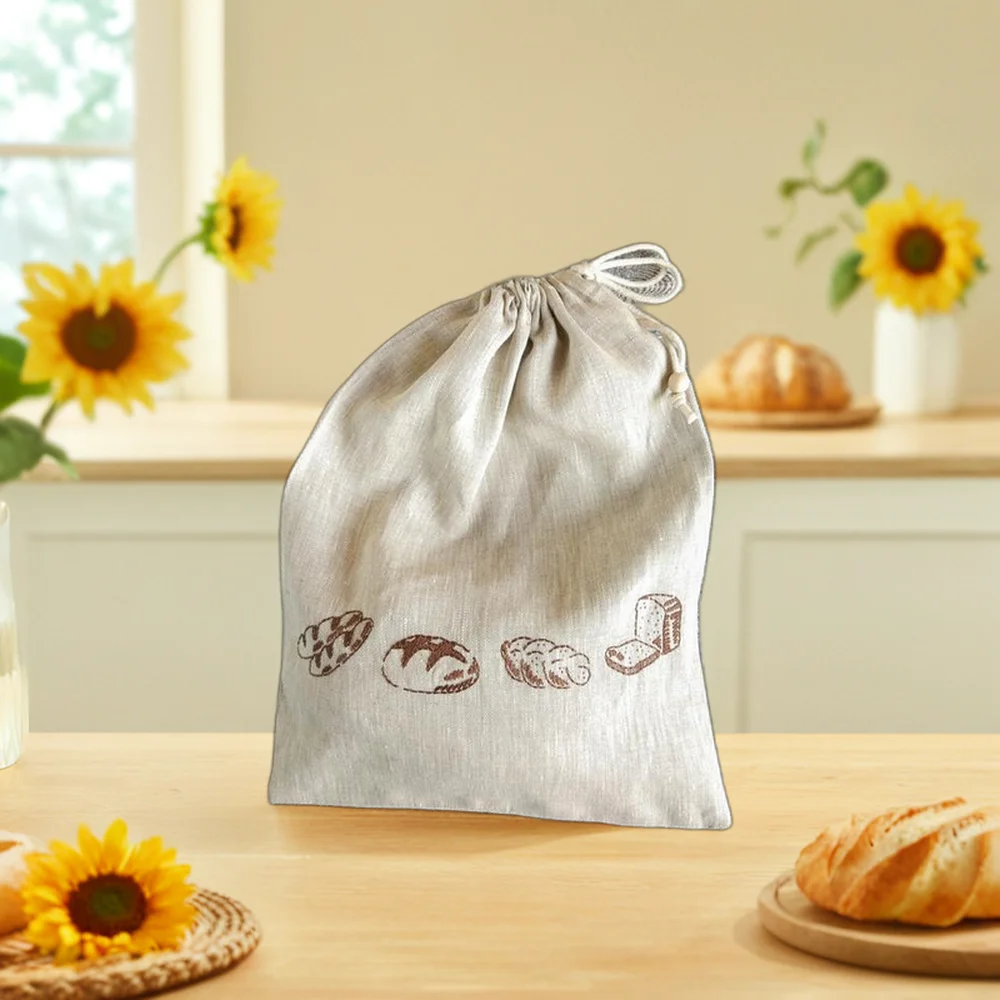 Almacenamiento Algodón Lino Sándwiches Bolsa de comida Grandes