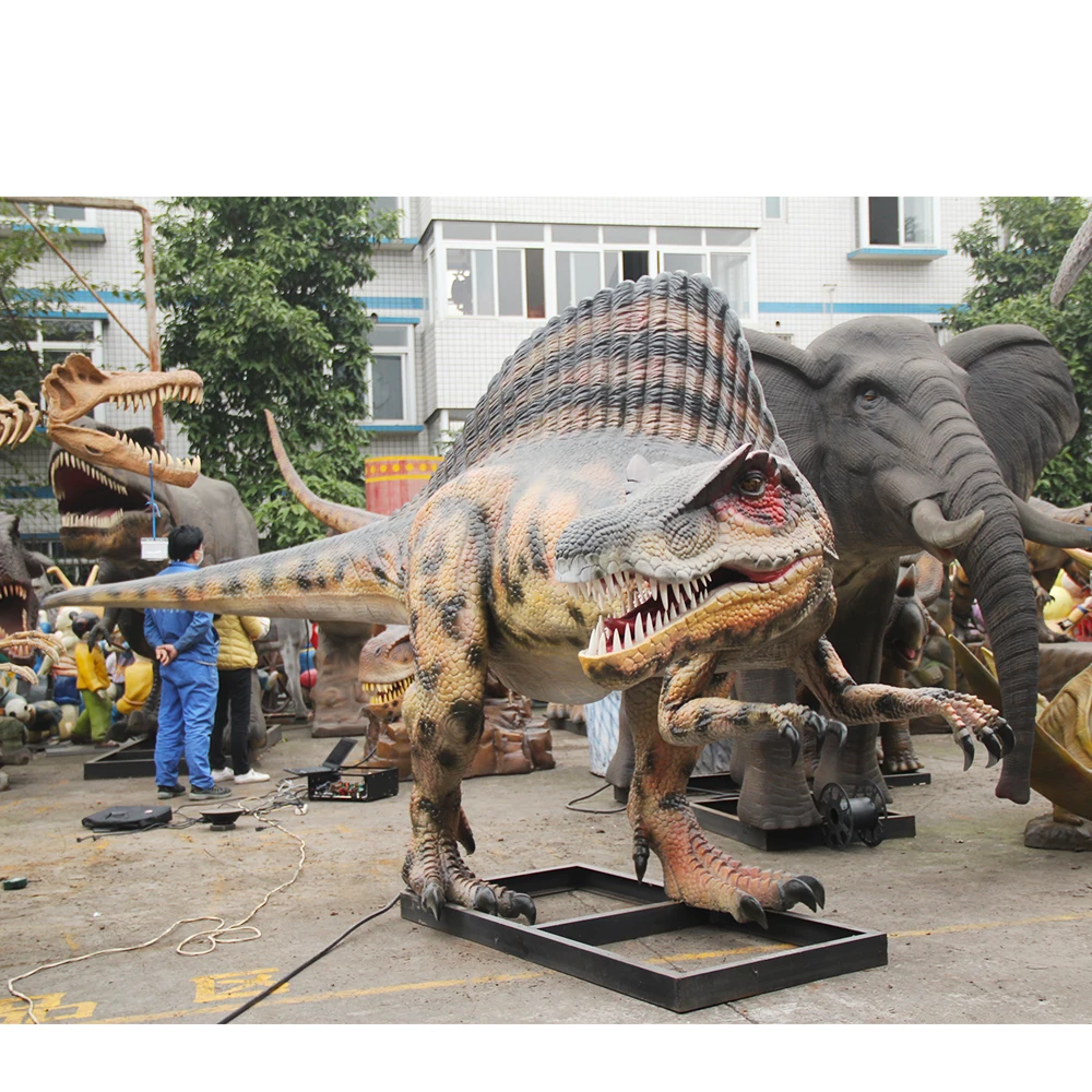 Spinosaurus Robotic Lifesize Mechanical Dinosaur for Dinosaur Theme Park