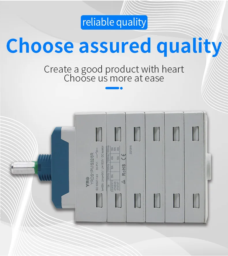 2p 4p 32a 1500v Rotary Dc Isolator Switch For Inverter Or Combiner