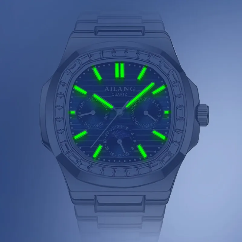 Luxury Men's Chronograph Waterproof Watch - Shanghai