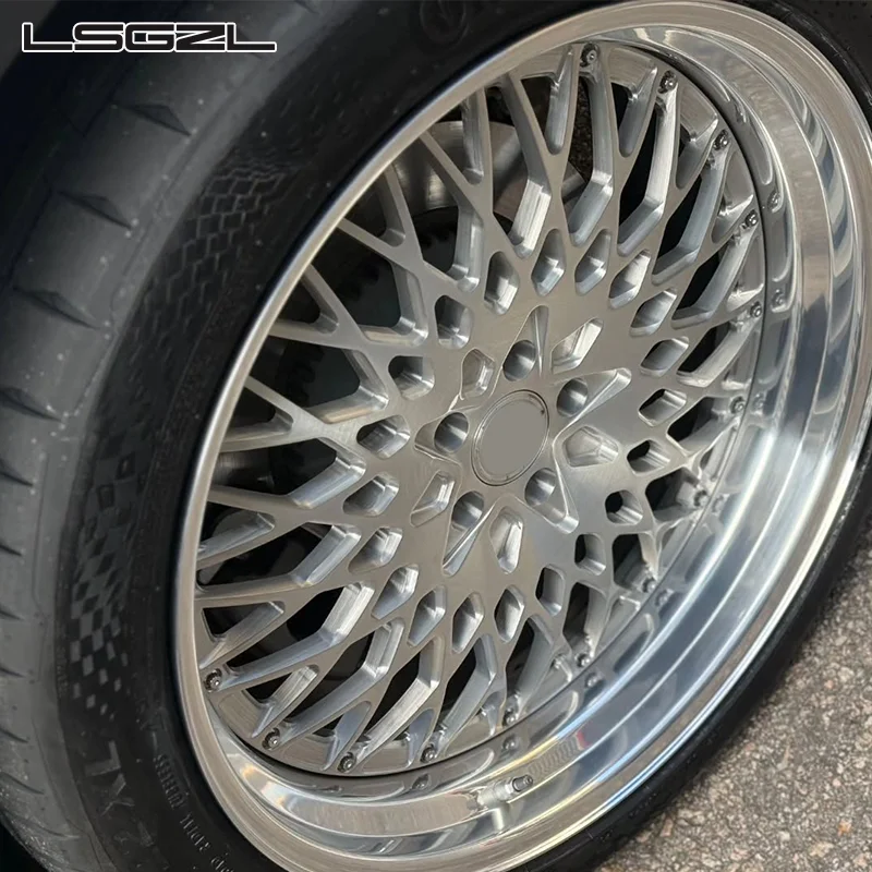 High Polishing Multiple Spoeks 2 / 3 Pieces Forged Wheels Brushing 5x114.3 5x120 5x130 5x127 Wheels
