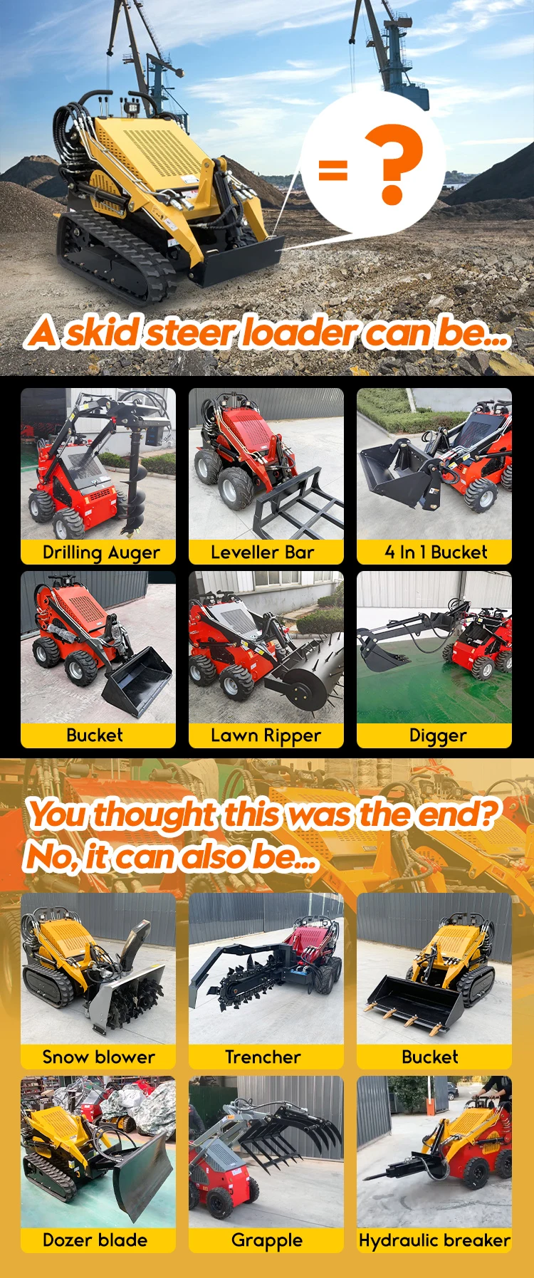 Cheapest Epa Euro5 Skid Steer Bucket 72 Mini Loader Stand On Skid Steer