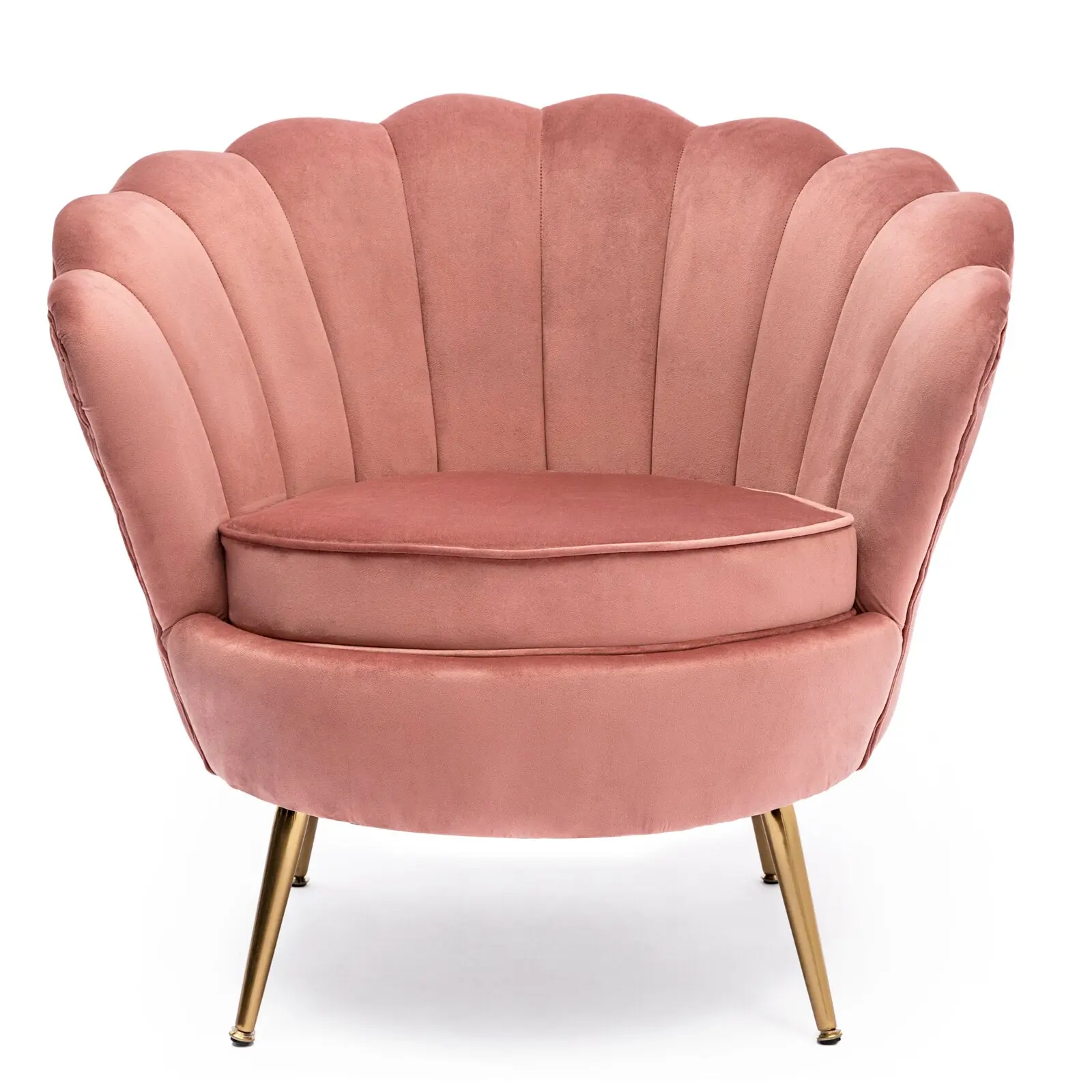 Розовое кресло бархат