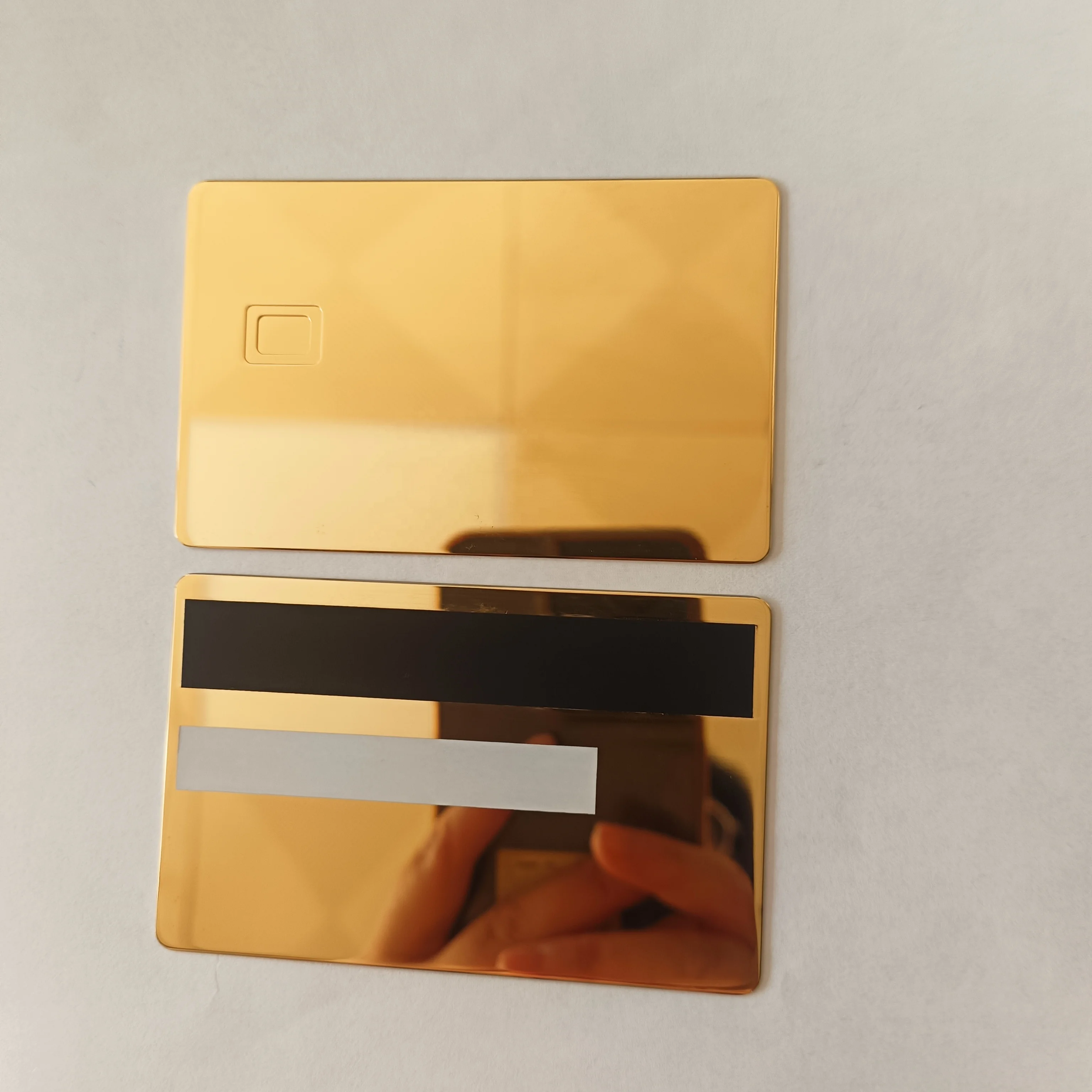 Custom Metal Debit Card with Chip Slot, Magnetic Stripe, NFC