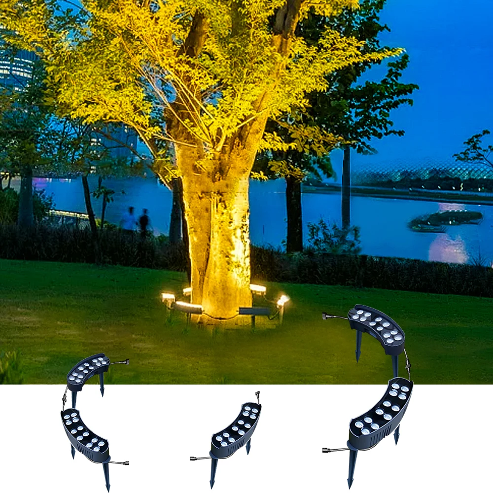 Landschafts Beleuchtung 48w Led-baum Leuchten Ip65 Wasserdichtes Spleiß Design Für Park Garden Coconut Palm Tree Led-baum Beleuchtung