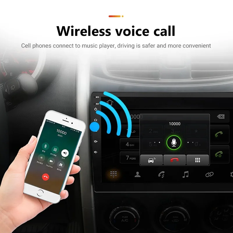 GRANDnavi 9 Inch Touch Screen Android GPS Navigation System Android Car Stereo Multimedia Car DVD Player for Car Radio Pioneer