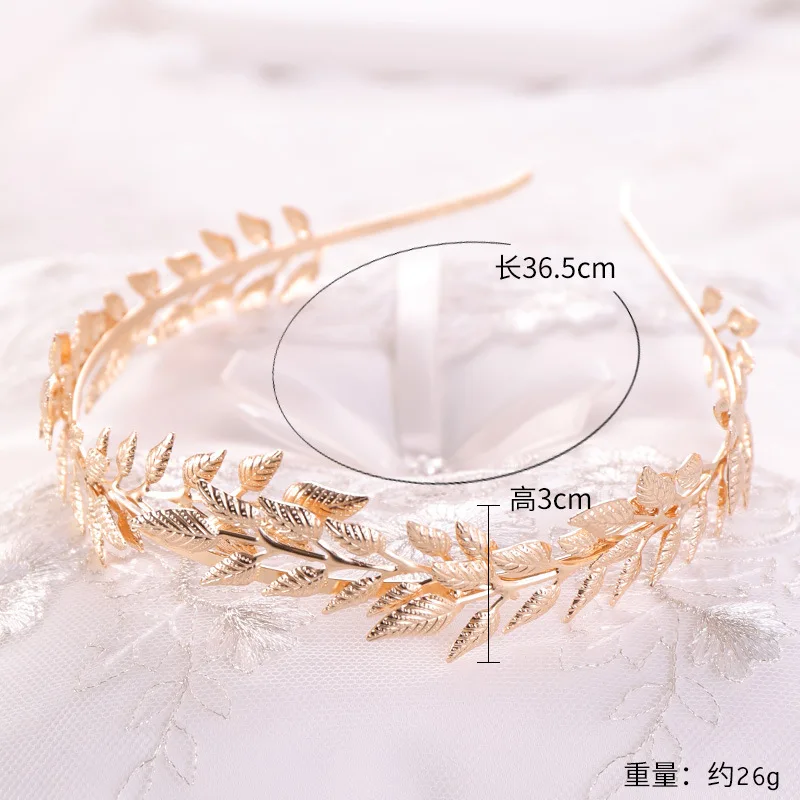 Set Gioielli Dea Greca LOLIAS - Corona Foglie Alloro, Orecchini, Bracciale E Fascia Braccio - Foto 5