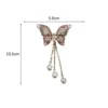 Single RSA-0177-Pink Edge Butterfly Bead