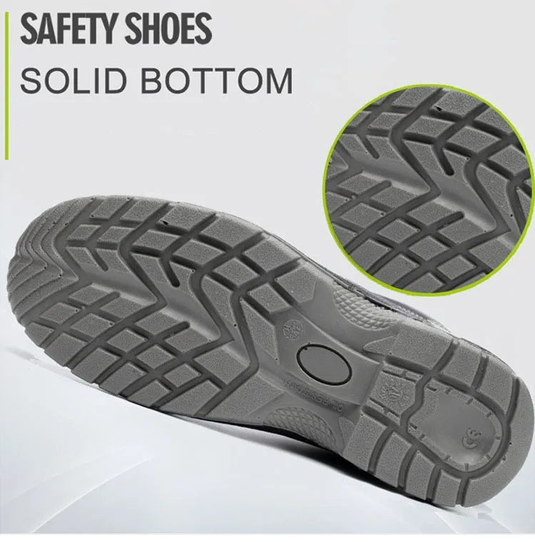 Anti-smash Safety Shoes Men Nti-puncture Work Boots Men High Top Winter ...