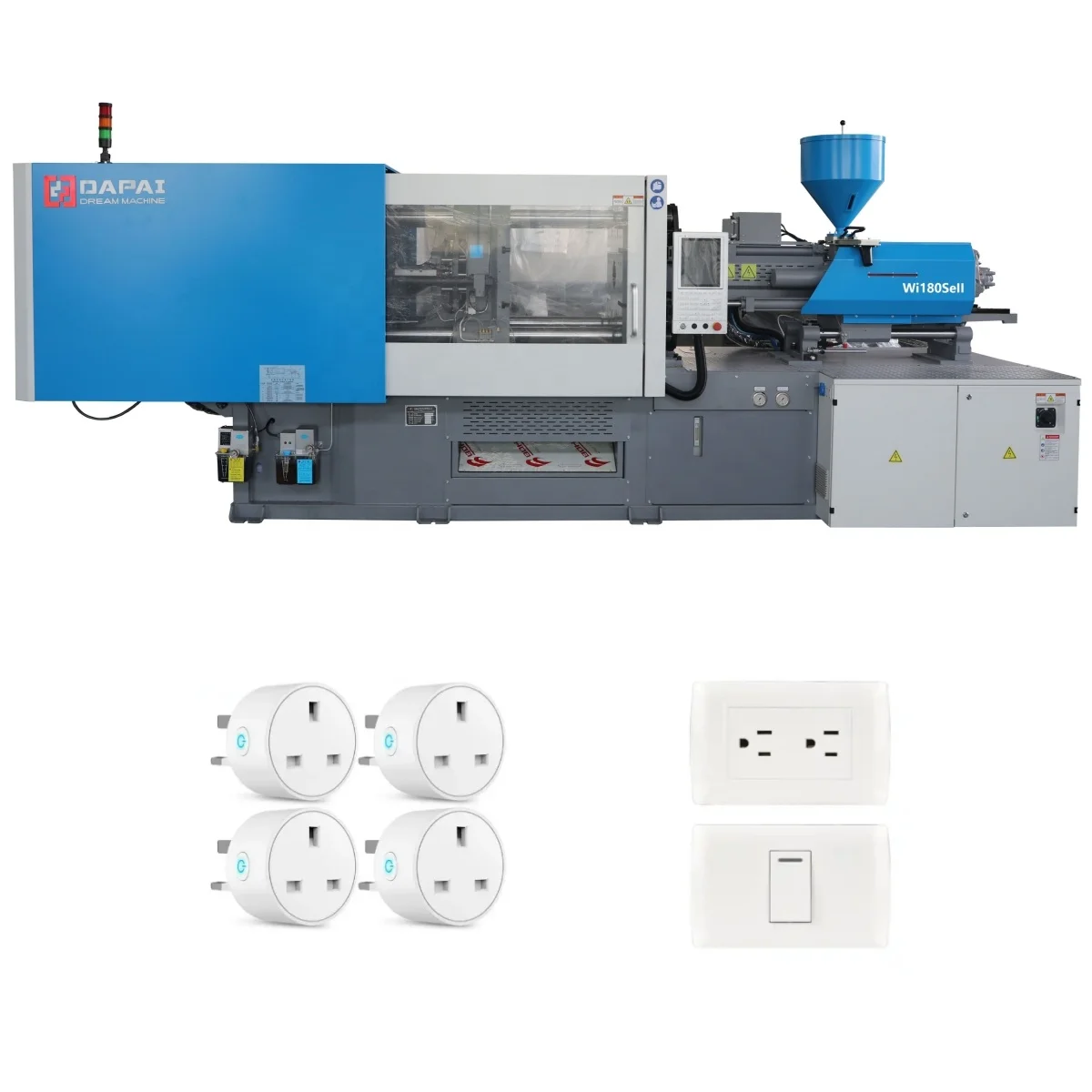 DAPAI Plastic Socket Plug Injection Molding Machine Plastic Making Machine