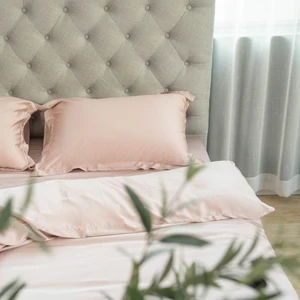 Europe Organic Woven Bamboo Fiber Fitted Linen Bed Sheets Bedding Set Duvet Cover Pillowcover