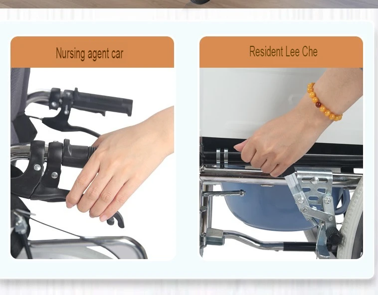 Elderly Disabled Paralyzed Patient With Toilet Seat Lying On Mobility