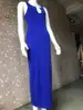 Vestido largo azul