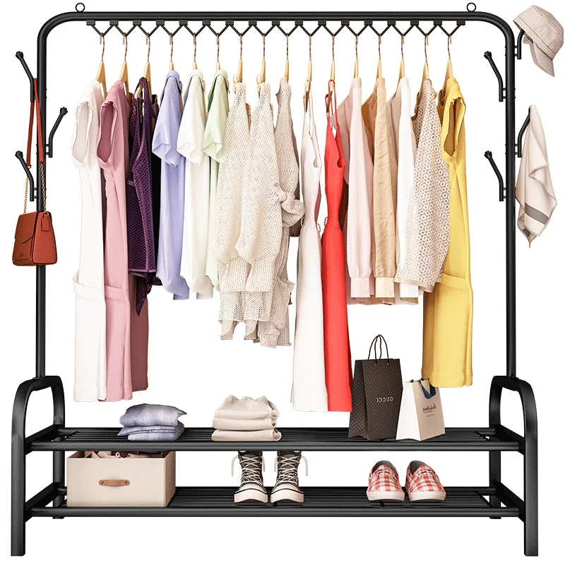 Mens Valet Stand for Men Suit Clothes Hanging Garment Valet Stand Black Metal