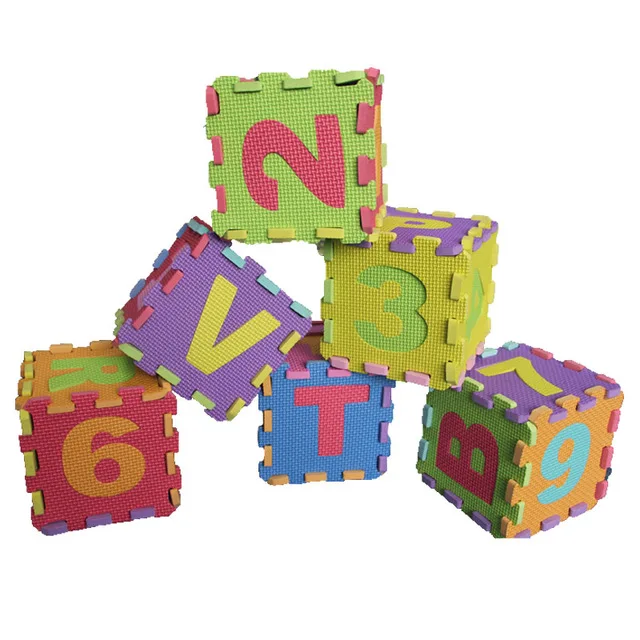 Нетоксичный 36 шт ABC коврик из пены с эффектом Алфавит Номер головоломки картонной картинкой играющих детей упражнения циновка