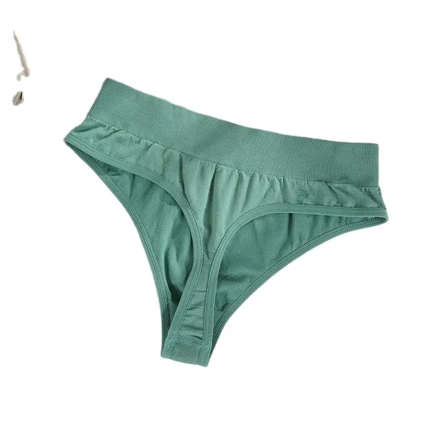 BEFOKA Womens Underwear Women Solid Color Underwear Lingerie Panties Ladies  Underpants Physiological Pants Green L 