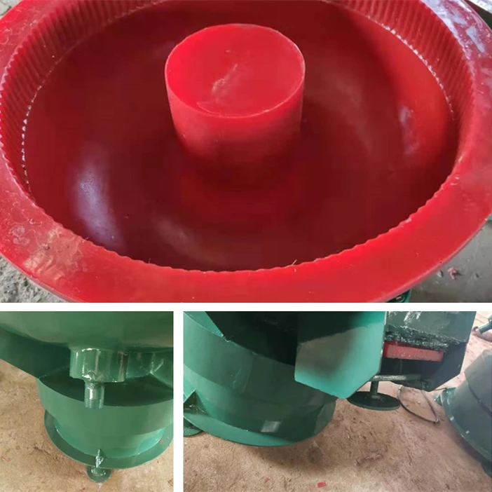 Small Metal Vibrator Polish Machine Wheel Hub Stone Vibratory Surface Grinding Polishing Finishing Machine