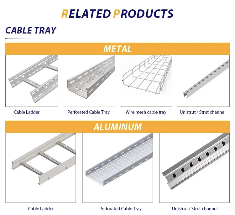 Perforated Cable Tray - Durable Galvanized Steel Solution