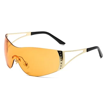 2022 Y2K Eyewear: Retrotrendy One Piece Crystal Sunglasses